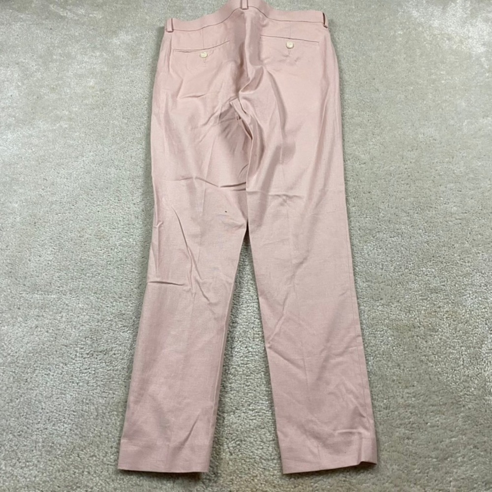 ASOS Design Linen Pants Mens 32x30 Pink Slim Fit Suit Trousers Summer Wedding